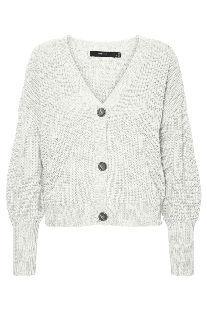 VMLEA LS V-NECK CUFF CARDIGAN NOOS 10249632 CLOUD DANCER